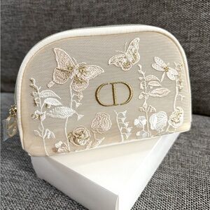 Dior Beauty Mother’s  Day Mesh Butterfly Makeup Bag Pouch New Authentic